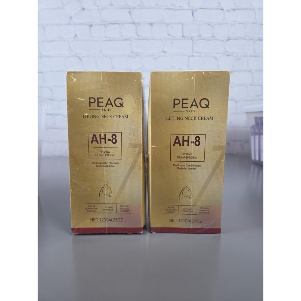 Lot of 2 Peaq Skin Neck Cream Lifting with AH-8 Firming Hexapeptide-8 Exp 1/2029